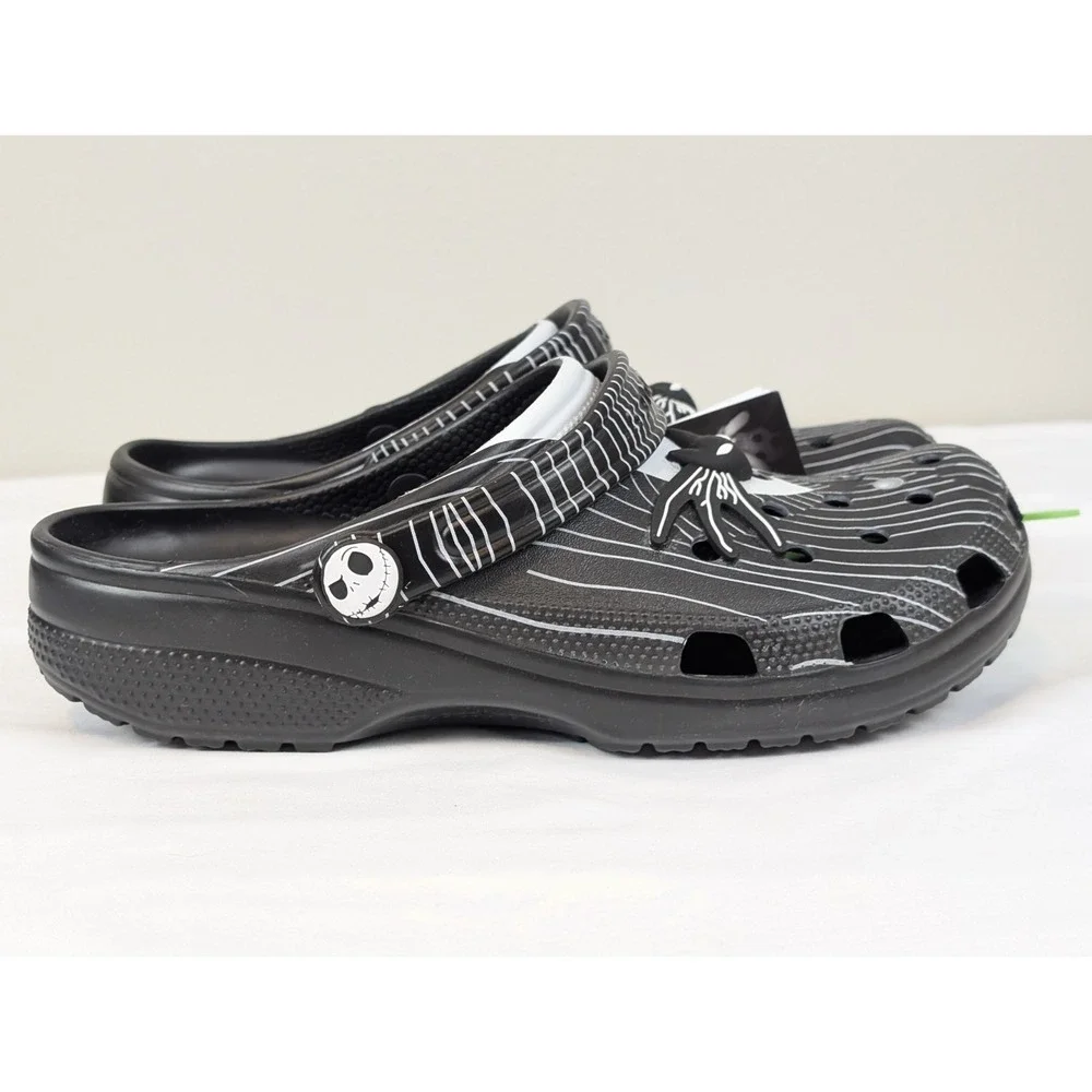 Crocs Nightmare Before Christmas Jack Skellington Clogs M10 W12 NWT